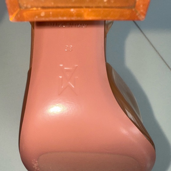 AMINA MUADDI- Holli Glass 95 PVC sling back pump-EU 38- worn once!! - Picture 8 of 11
